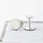 Personalised Sterling Silver Secret Message Cufflinks, thumbnail 2 of 7