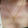 18ct Gold Forget Me Not Flower Charm Necklace, thumbnail 3 of 6
