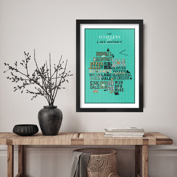 13 Valleys Lake District Poster Print, 4 of 4