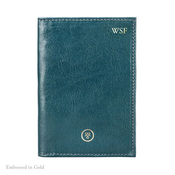 Personalised Handcrafted Leather Passport Cover 'Prato', 3 of 12