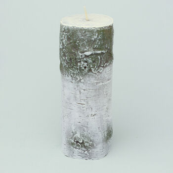 G Decor Scandinavian Hand Finished Birch Tree Pillar Candle Woodland Nordic Minimalist Decor, 3 of 3