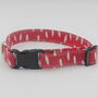 Red Smudge Dog Collar, thumbnail 5 of 6