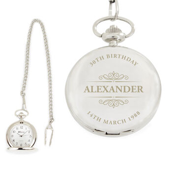 Personalised Classic Pocket Fob Watch, 6 of 6