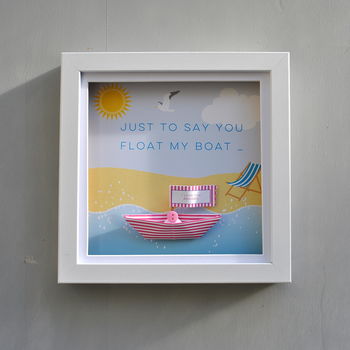 Personalised Paper Boat Picture Frame, 7 of 8