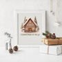 Gingerbread Home Christmas Print, thumbnail 3 of 6