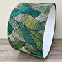 Jadeite Green Geometric Drum Lampshades, thumbnail 7 of 10