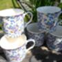 Set Of Six China Palace Mugs In Forget Me Knot Chintz Design, thumbnail 8 of 8