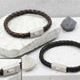 Men's Personalised Contemporary Clasp Bracelet, thumbnail 3 of 6