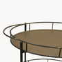 Granville Metal Oval Drink's Trolley With Shelf, thumbnail 2 of 4