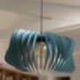 Misty Blue Wooden Pendant Light, thumbnail 7 of 7