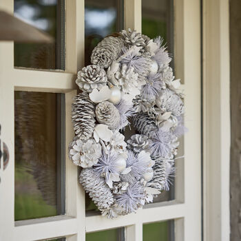 Luxury Frosted Pine Cone Christmas Wreath, 3 of 8