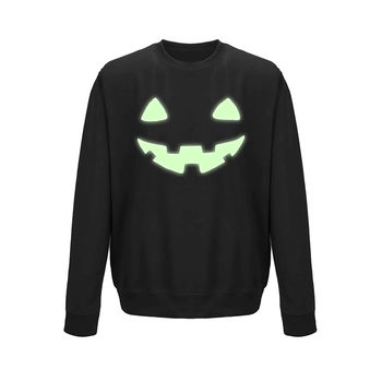 'Pumpkin Face' Halloween Unisex Sweatshirt Jumper, 10 of 10