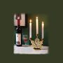 Maple Leaf Three Arms Metal Candle Holder Stand, thumbnail 1 of 6