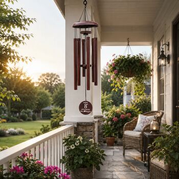 Personalised 8th Bronze Anniversary Wind Chime Gift, 8 of 11