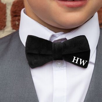 Personalised Velvet Child's Bow Tie, 2 of 4