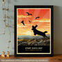 Spaniel Heathland Dog Walking Christmas Card, thumbnail 6 of 9