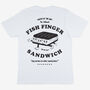 Fish Finger Sandwich Food T Shirt In White, thumbnail 2 of 2