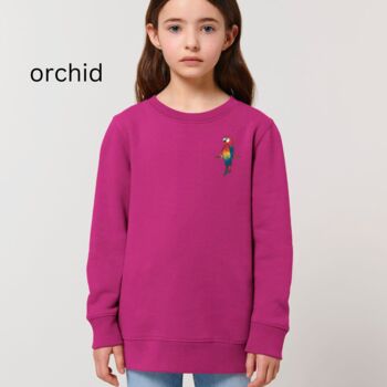 Childrens Organic Cotton Parrot Sweatshirt, 9 of 12
