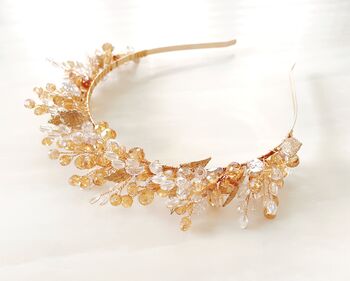 Gold Boho Bridal Headband, 5 of 5