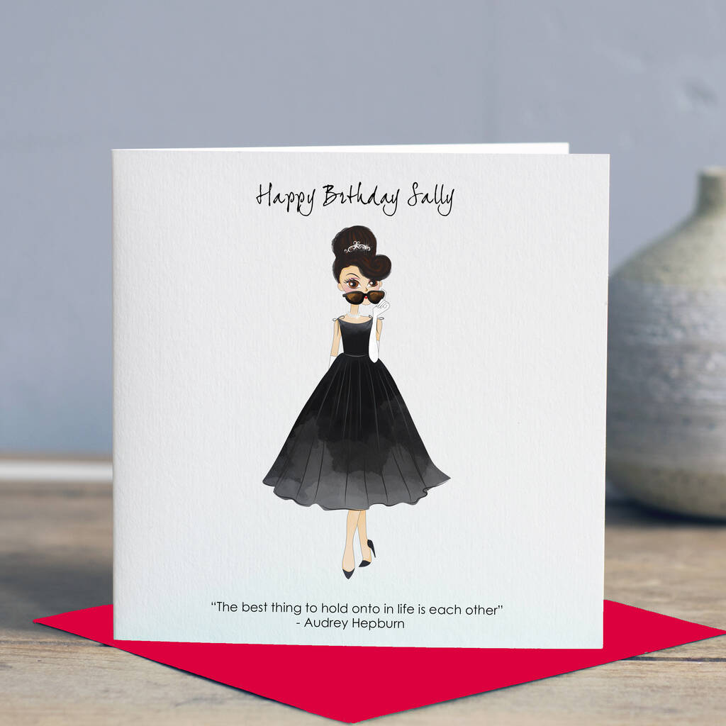 Audrey Hepburn 'Hold Onto Eachother' Card