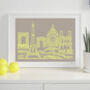 Paris Skyline Typography Print, thumbnail 6 of 6