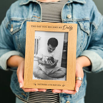 Personalised The Day You Became My Dad Photo Frame, 5 of 10