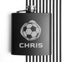 Personalised Football Hip Flask, thumbnail 1 of 4
