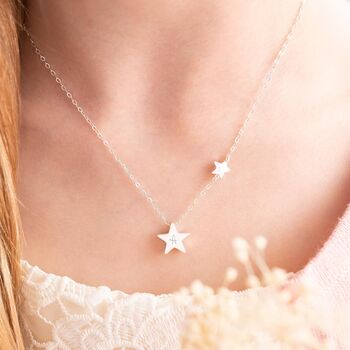 Sterling Silver My Lucky Star Personalised Necklace, 4 of 8