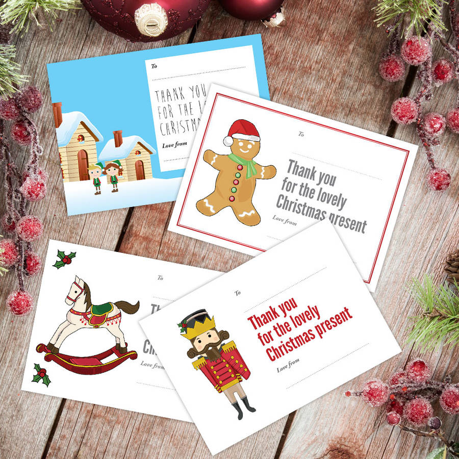 Christmas Thank You Postcards 2016 By Able Labels