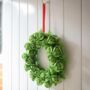 Brussels Sprout Felt Christmas Wreath, thumbnail 5 of 6