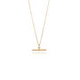 Mini T Bar Necklace In 18ct Gold Vermeil Or Sterling Silver, thumbnail 4 of 7
