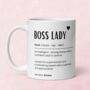 Personalised Boss Lady Mug Promotion Gift, thumbnail 2 of 5