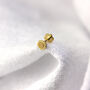 9ct Solid Gold Single Labret Piercing Helix Earring, thumbnail 8 of 10