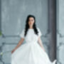 Maxi Linen Wedding Dress, thumbnail 10 of 12