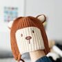 Bear Face Knitted Beanie Hat For Toddler, thumbnail 4 of 9