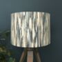 Marine Blue Abstract Drum Lampshade, thumbnail 10 of 12