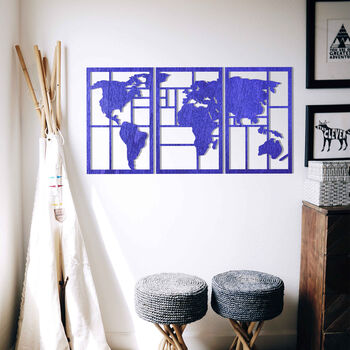 Global Explorer: Wooden World Map For Living Spaces, 11 of 12