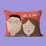Personalised Faces Couples Engagement Cushion, thumbnail 4 of 10