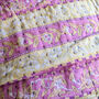 Mini Kantha Quilt Vintage Sari Throw Blankets, Handmade, thumbnail 12 of 12