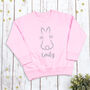 Children's Easter Bunny Rabbit Jumper Sweatshirt, thumbnail 1 of 2