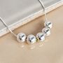 50th Birthday Handmade Silver Bead Necklace, thumbnail 7 of 7