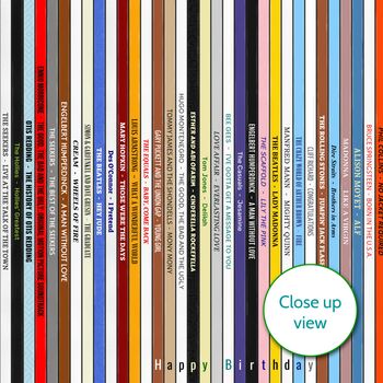 Personalised Music Print Record Collection Gift, 5 of 7