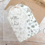 Willow Vellum Tag Wedding Invitations, thumbnail 4 of 6