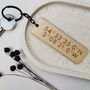 Personalised Coordinates Keyring, thumbnail 7 of 7