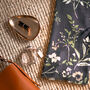 Olive Green And Grey Floral Printed Pashmina Scarf, thumbnail 2 of 2