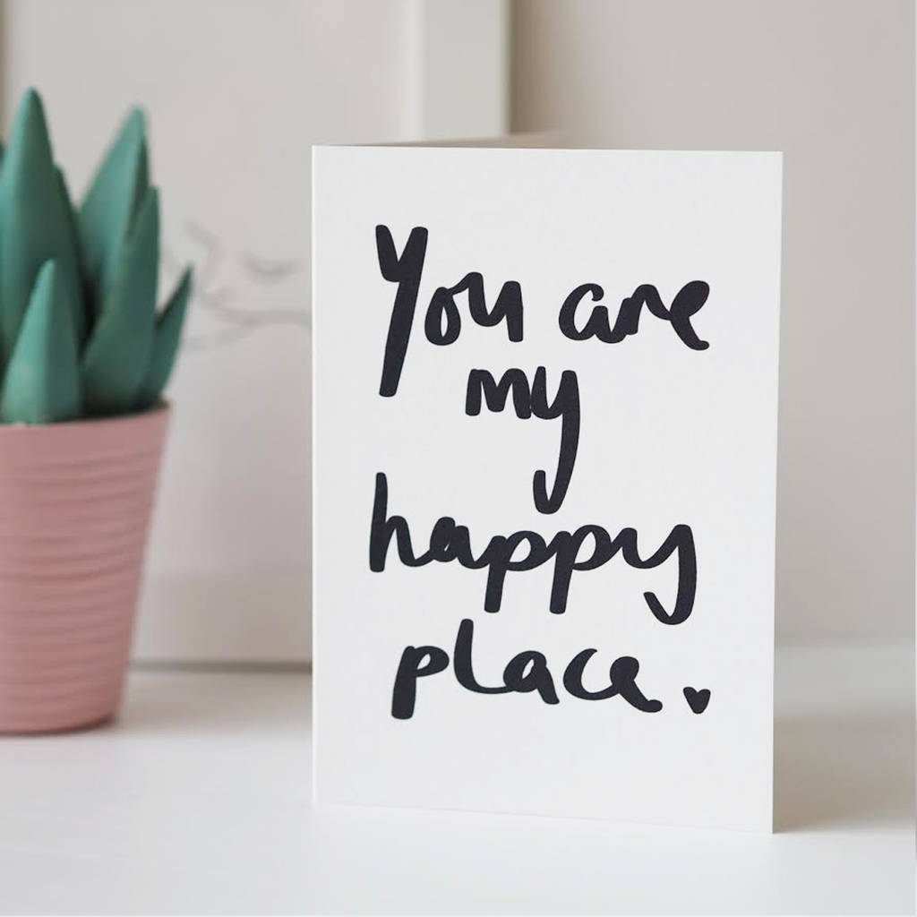 You Are My Happy Place Valentines Day Card, 1 of 2