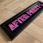'After Party' Neon Style Framed Typographic Print, thumbnail 2 of 3
