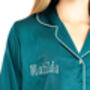 Personalised Girl's Green Satin Pyjama's, thumbnail 12 of 12