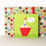 Happy Birthday Cupcake Card, thumbnail 4 of 4