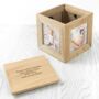 Personalised Oak Photo Cube Keepsake Box, thumbnail 6 of 6